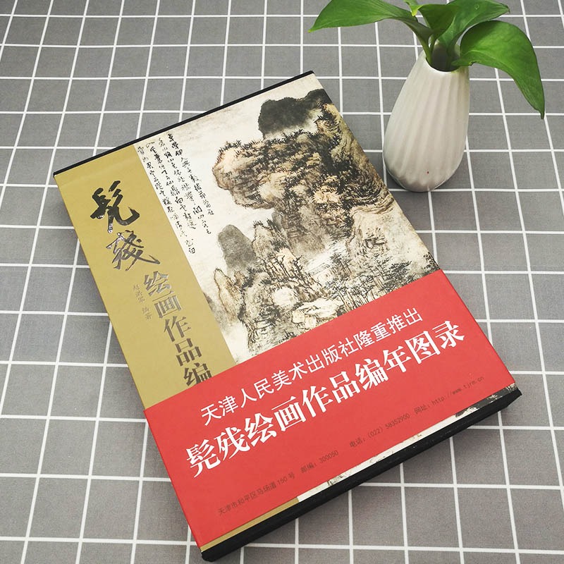 【大8开精装】髡残绘画作品编年图录 清四僧中国名画家国画写意水墨山水花鸟临摹画册作品集绘画艺术鉴赏书籍天津人民美术出版社 - 图0