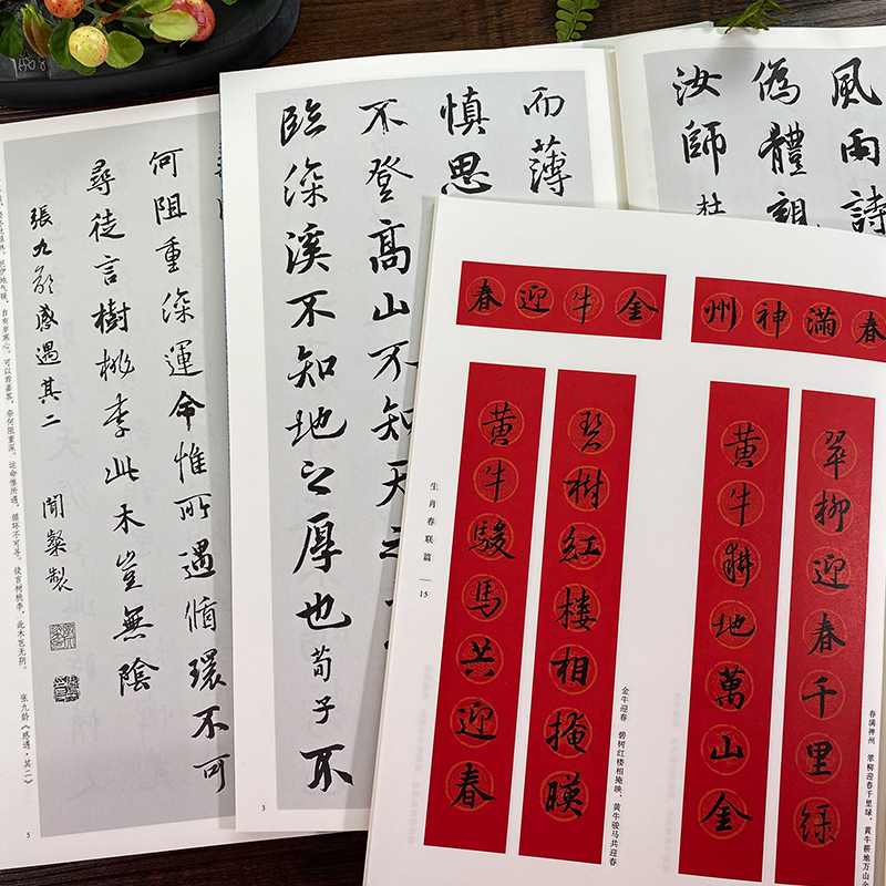 王羲之行书集字全3册古诗100首春联1幅名言0句 王羲之行书集字全3册古诗100首春联1幅名言0句