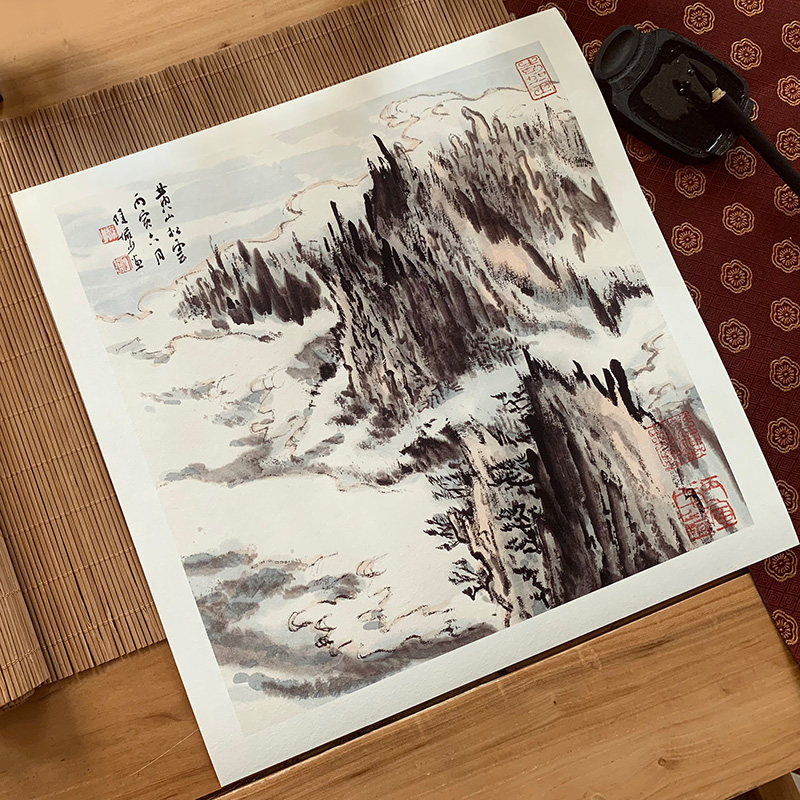 近代陆俨少蒙象册页 历代名家册页精选鉴赏临摹画册课徒画稿传统中国画山水图水墨画绘画教学示范作品集装饰画 经典册页名品复制,淘宝优惠券,粉丝福利购,淘宝优惠卷