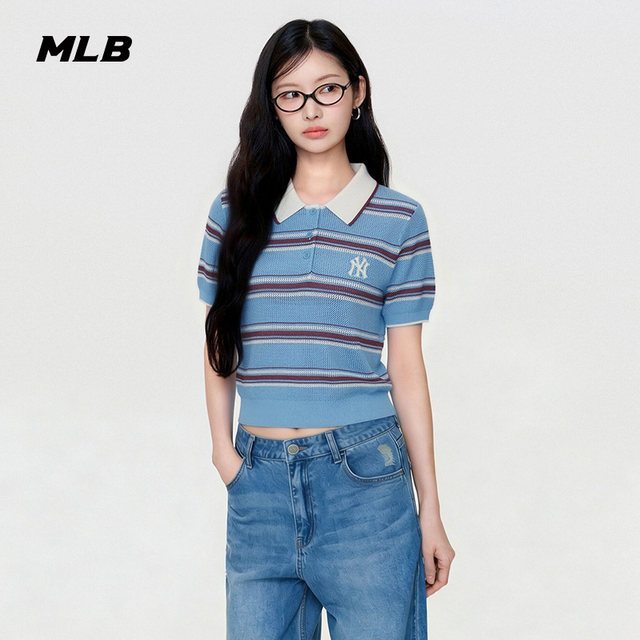 MLB ເສື້ອຍືດແຂນສັ້ນທີ່ສະດວກສະບາຍຂອງແມ່ຍິງທີ່ເປັນທາງການຂອງ MLB ເສື້ອຢືດ 26 ລະດູຮ້ອນແບບໃຫມ່ KPV09
