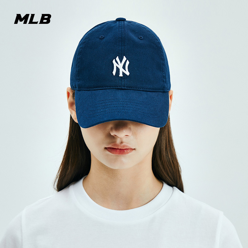 MLB官方 虞书欣同款男女情侣复古软顶棒球帽遮阳帽运动CP77/CPB07 - 图3