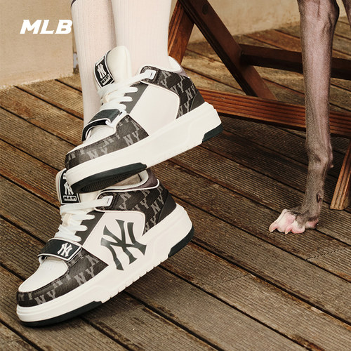 MLB官方 男女同款韩系百搭复古板鞋老花运动学长鞋春夏SXCDN - 图2