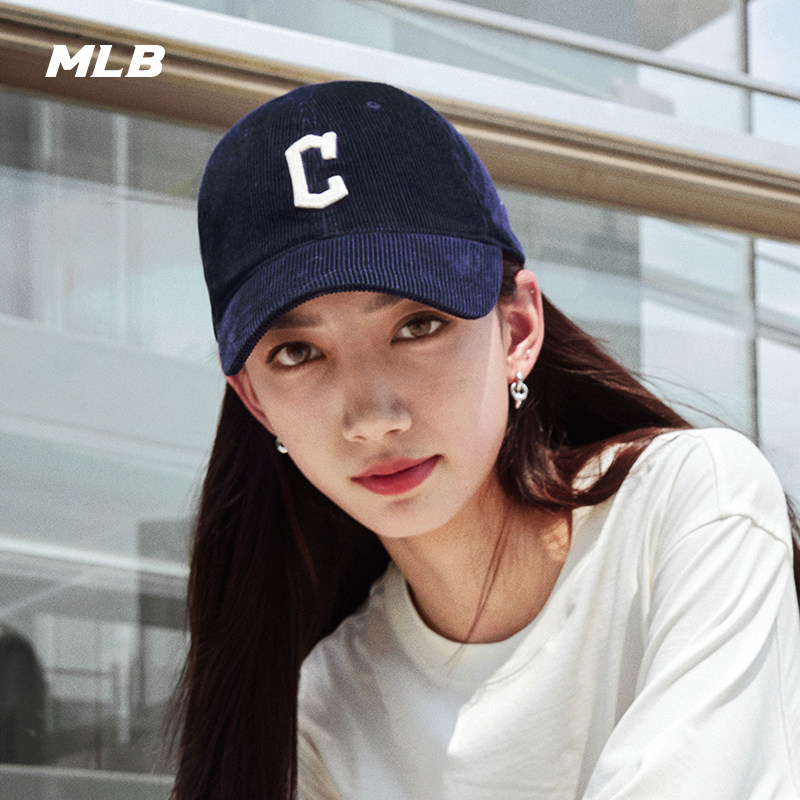 MLB官方 男女情侣百搭大logo时尚休闲灯芯绒棒球帽25冬季CPWC1,淘宝优惠券,粉丝福利购,淘宝优惠卷