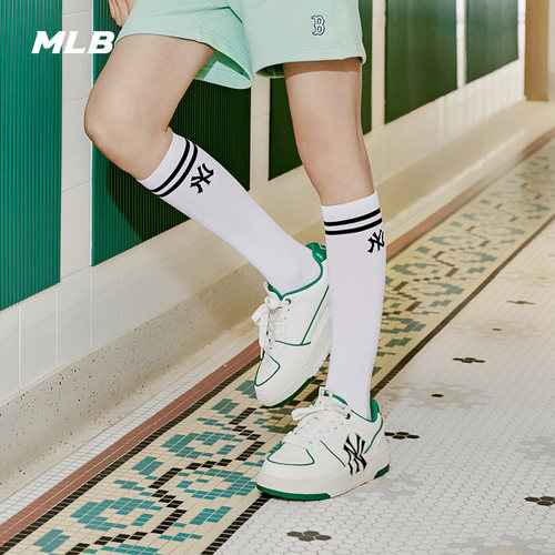 MLB官方男女情侣韩系厚底休闲鞋百搭通勤学长鞋明星同款春夏SXCA1 - 图1