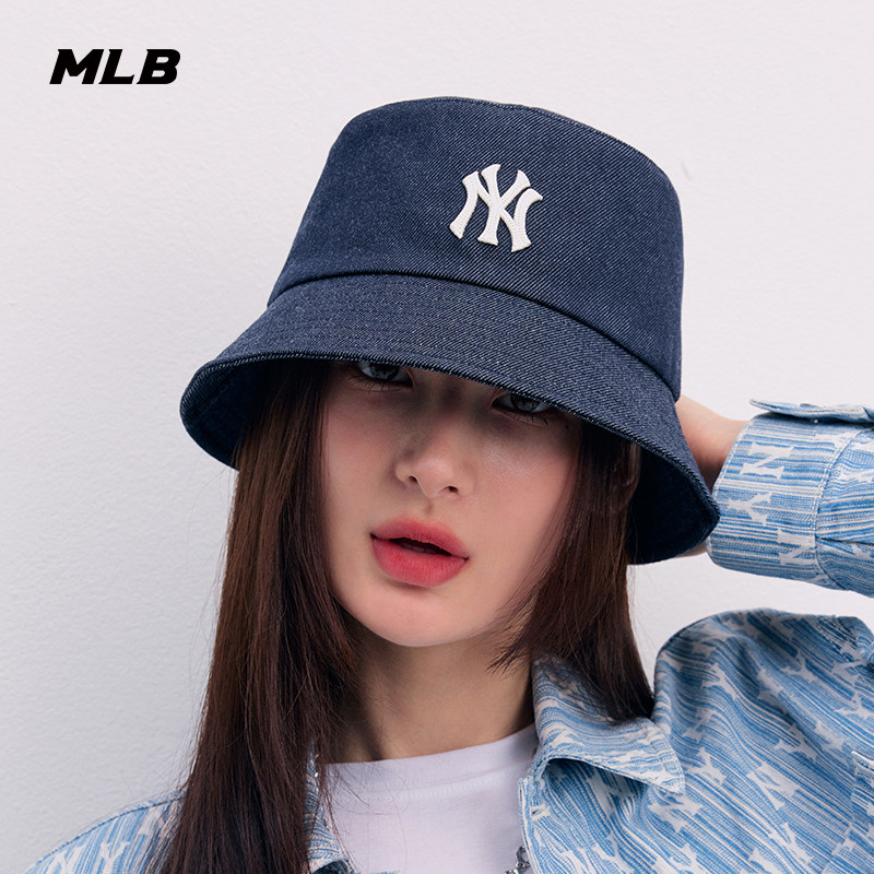 MLB官方 男女情侣休闲学院风遮阳牛仔平顶渔夫帽HTD01,淘宝优惠券,粉丝福利购,淘宝优惠卷