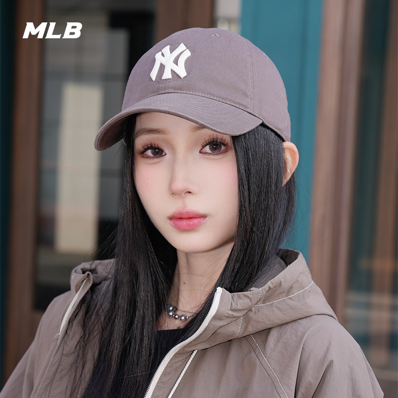 MLB官方 KARINA同款男女户外百搭韩系软顶棒球帽鸭舌帽秋冬CP66,淘宝优惠券,粉丝福利购,淘宝优惠卷