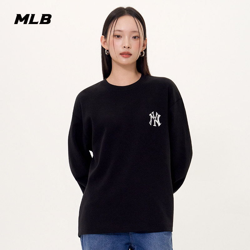 MLB官方 男女情侣时尚百搭街头风长袖T恤25秋季新款TSB21,淘宝优惠券,粉丝福利购,淘宝优惠卷