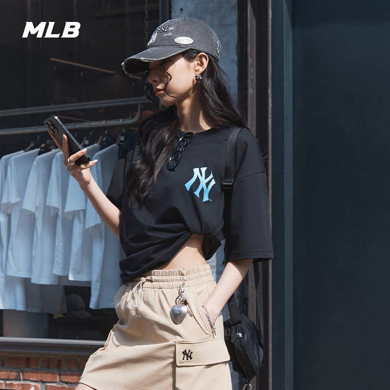 MLB官方 男女情侣防晒凉感百搭街头海岸时尚T恤25夏季新款TSB06,淘宝优惠券,粉丝福利购,淘宝优惠卷