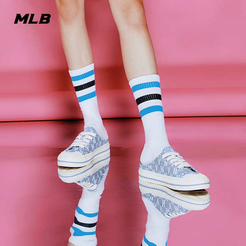 MLB官方男女帆布鞋情侣半拖简约小白鞋运动休闲MUUD1/MUM21,淘宝优惠券,粉丝福利购,淘宝优惠卷