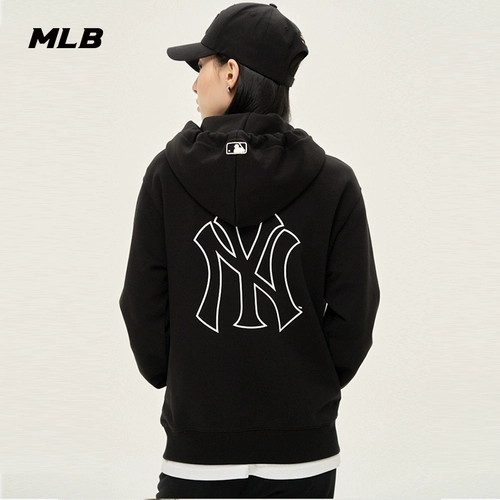 MLB Удерживающая тепло демисезонная толстовка с капюшоном подходит для мужчин и женщин для влюбленных для отдыха, 21 года