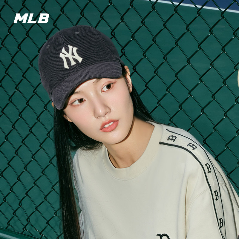 MLB官方 男女情侣百搭大logo时尚休闲灯芯绒棒球帽25冬季CPWC1,淘宝优惠券,粉丝福利购,淘宝优惠卷
