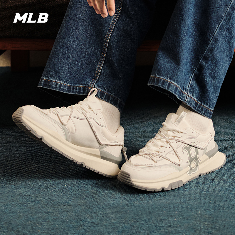 MLB官方 男女老爹鞋增高厚底鞋运动复古休闲时尚SHC3/SHCRL