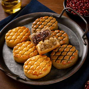 金面杖粗粮茯苓糕整颗豆粒绿豆/红豆夹心饼干健康轻零食小孩老人