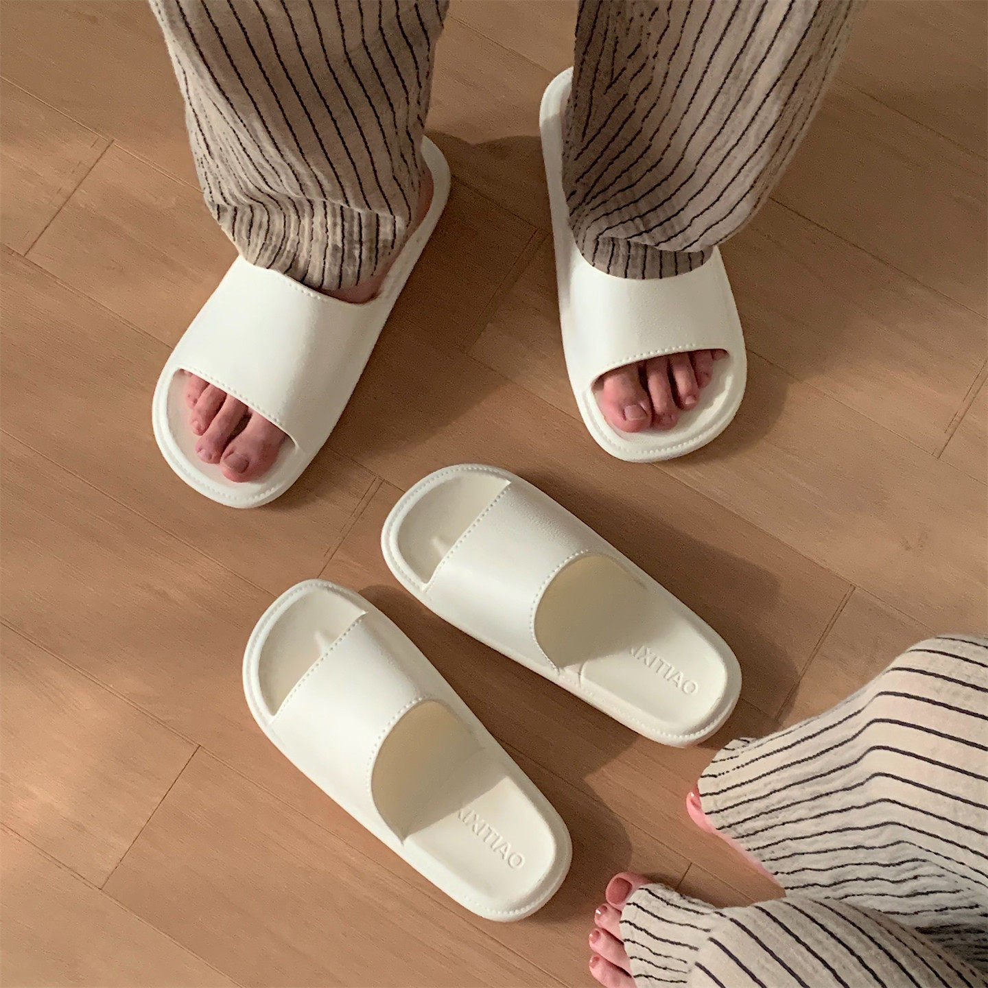 夏季休闲轻便抗菌软底拖鞋居家防臭简约皮纹情侣防滑男女士凉拖鞋,淘宝优惠券,粉丝福利购,淘宝优惠卷