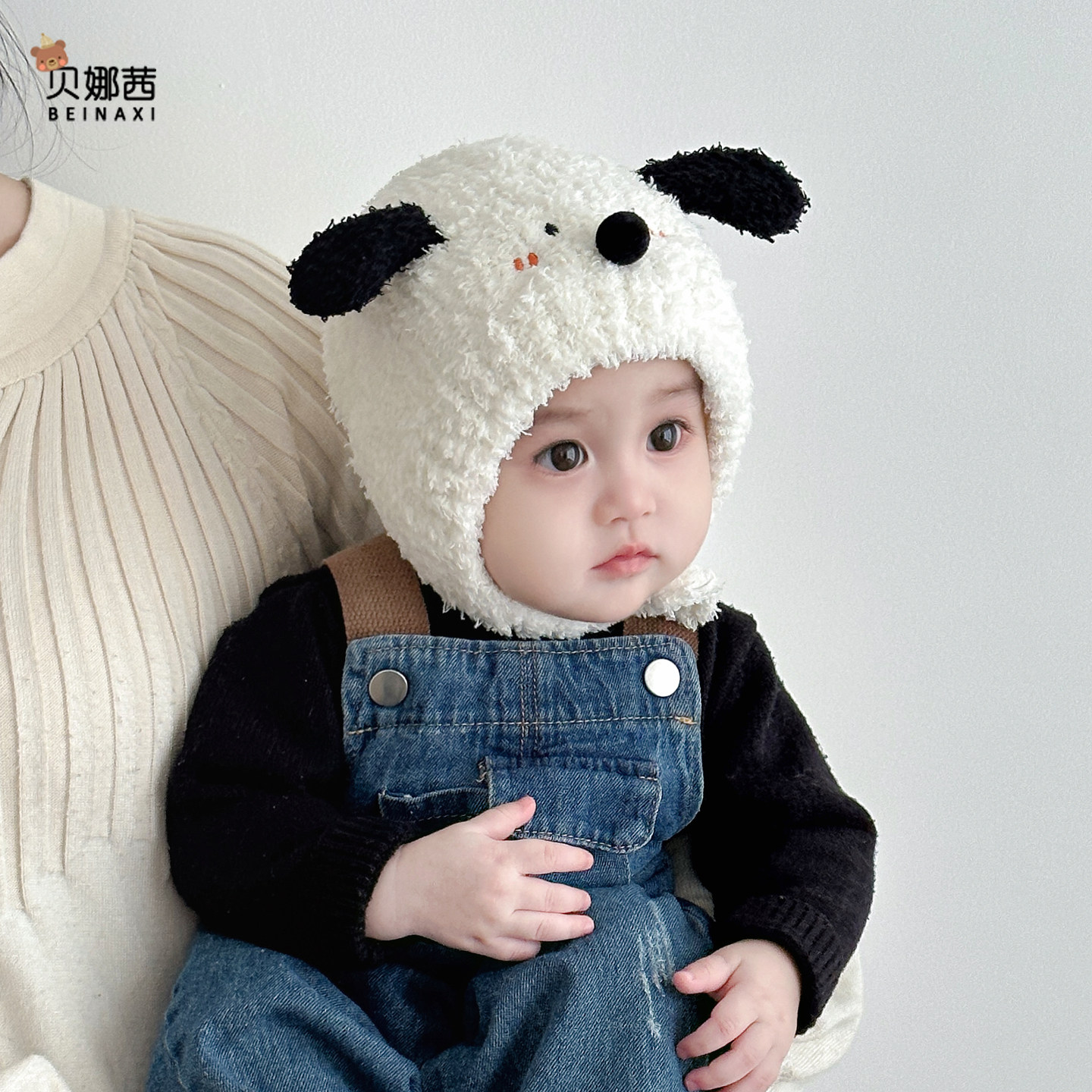 婴儿帽子秋冬季宝宝男保暖护耳帽婴幼儿可爱女外出加厚针织帽冬天,淘宝优惠券,粉丝福利购,淘宝优惠卷