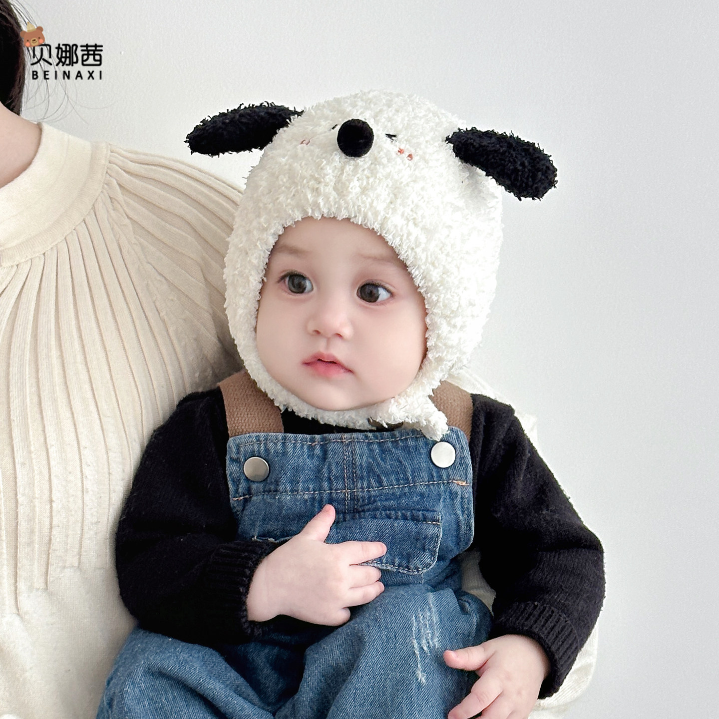 婴儿帽子秋冬季宝宝男保暖护耳帽婴幼儿可爱女外出加厚针织帽冬天,淘宝优惠券,粉丝福利购,淘宝优惠卷