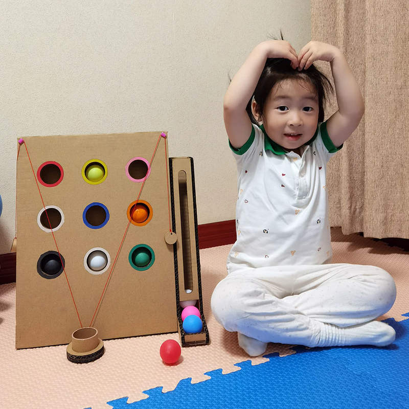 科学区幼儿园自制玩教具手工制作教玩具+diy儿童纸板材料包-图2