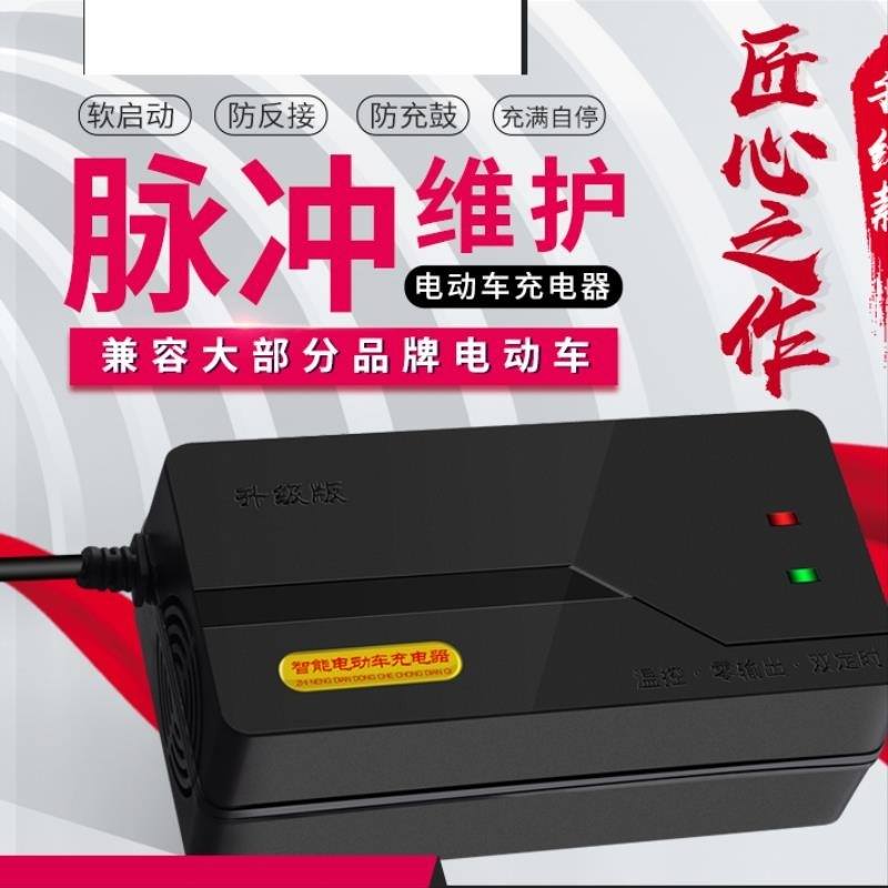 电车充电器60v32安防起火32A自动断电防漏电结实厚实电瓶防摔耐磨 - 图0