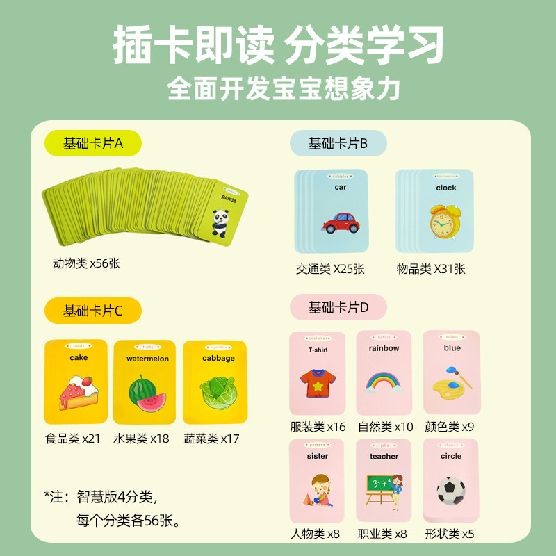 插卡片的益智识字中英启蒙早教机 怡韬玩具早教机/点读学习