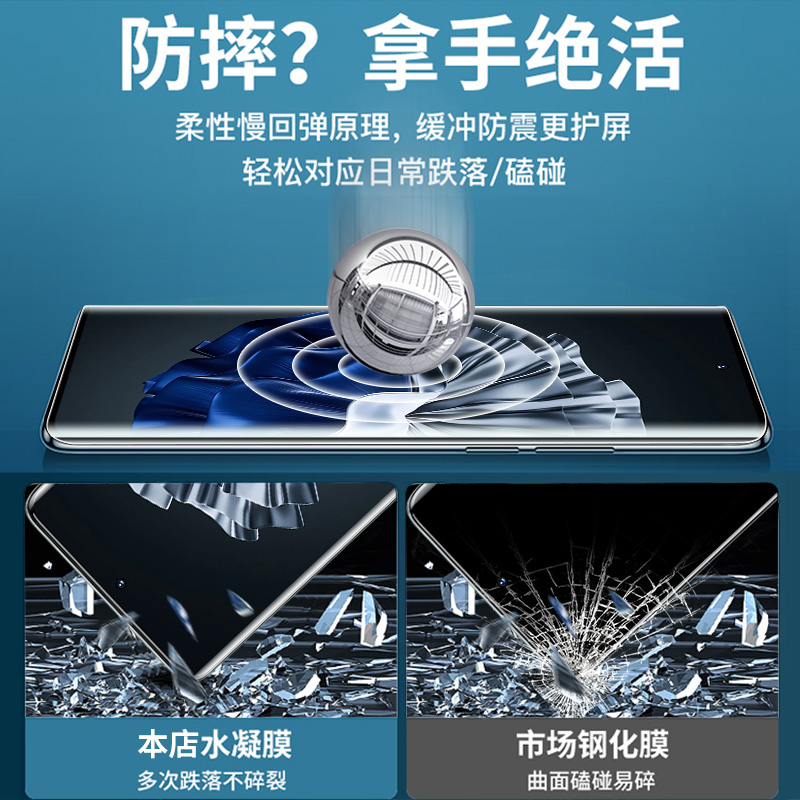 适用opporeno10钢化膜reno10pro手机膜reon10pro+水凝膜新款防窥rone10曲面全包por十全屏roen保护全胶软贴膜 - 图3