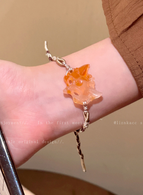 灵狐面具手链女款新中式长款