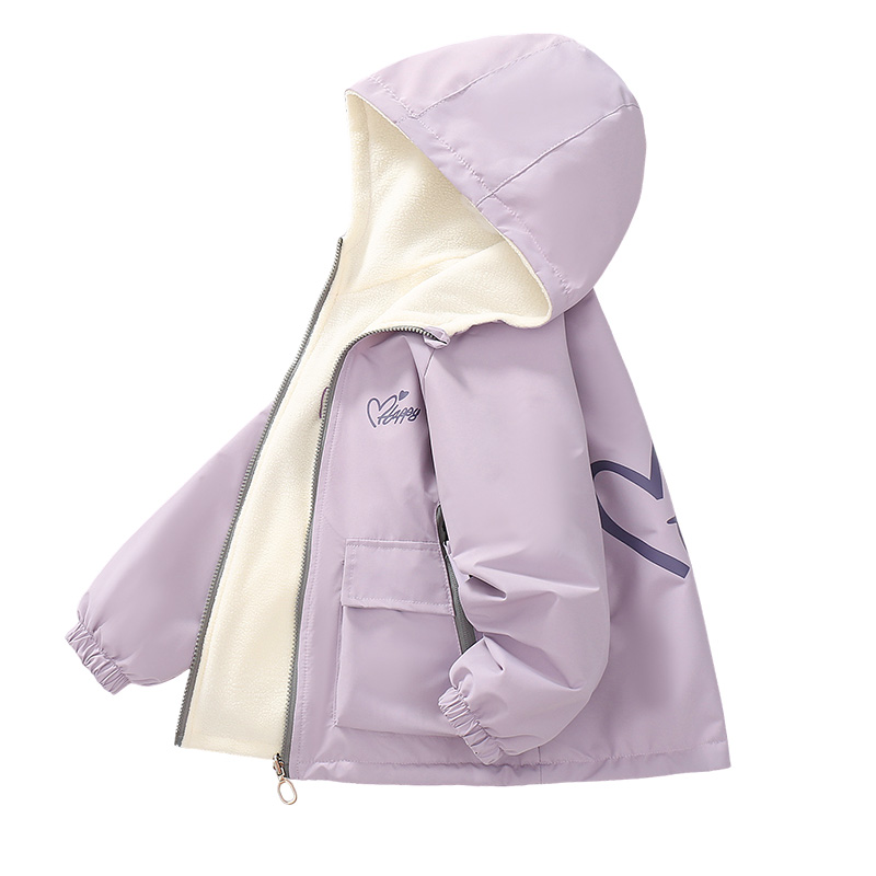 女童加绒外套双面穿2026新儿童春秋风衣加绒加厚洋气两面穿冲锋衣,淘宝优惠券,粉丝福利购,淘宝优惠卷