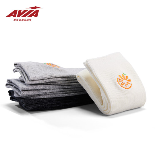 Avia Aiwei Ju 991-Serie Retro Classic Classic Mid-Tube Socken Casual Sports Socken