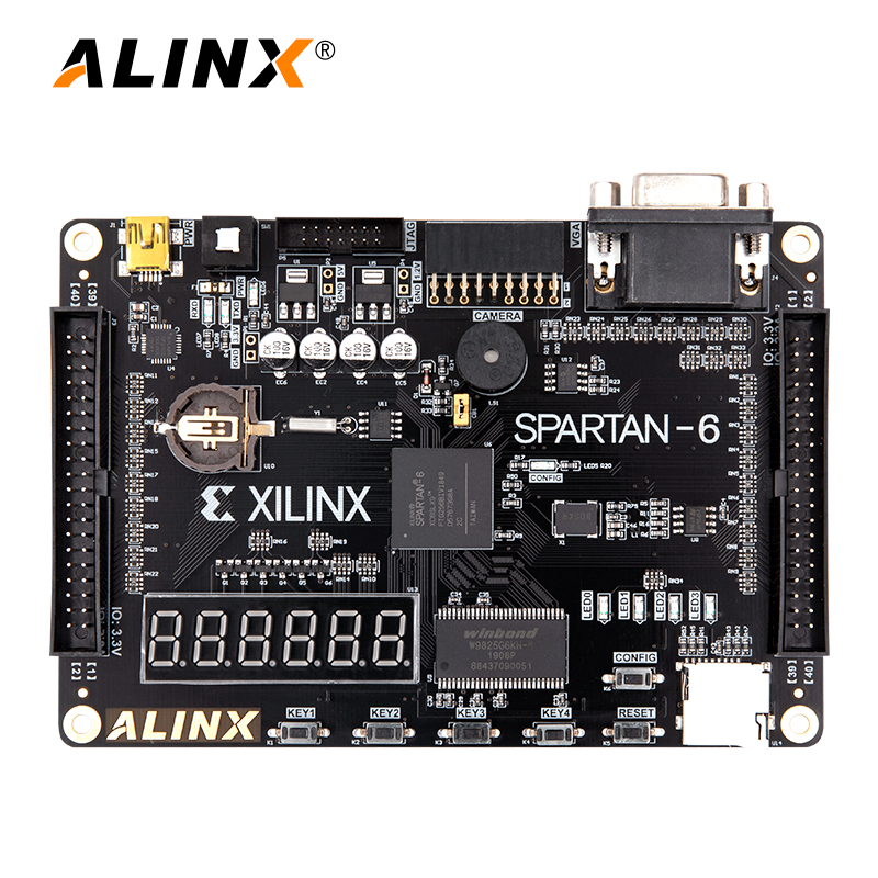 ALINX黑金FPGA开发板 XILINX Spartan6 XC6SLX9 FPGA入门学习板-图0