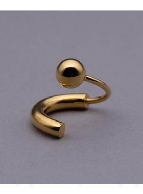 SUTP 女小众设计感指环潮气质冷淡风不规则开口个性戒指