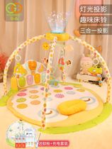 Valley Rain Newborn Baby Fitness Rack Pedantic Piano 0-3-6 Months 1 Year Old Baby Play Blanket Puzzle Music Toy