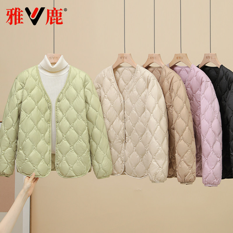 雅鹿2026新款轻薄羽绒服女秋冬内胆保暖内搭外穿显瘦百搭马甲外套