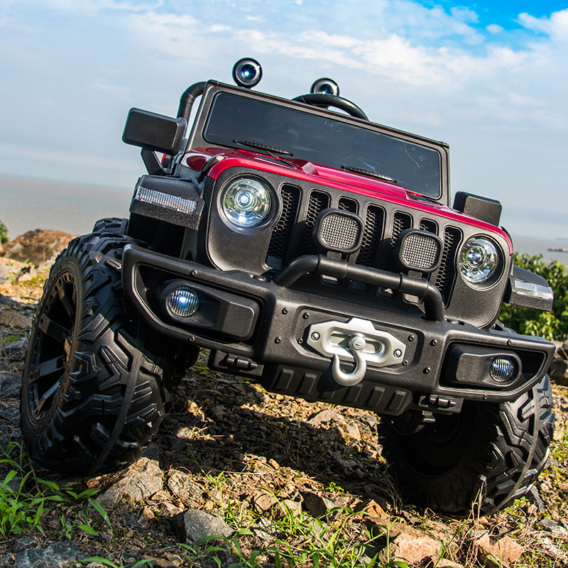 宝贝虎小朋友专卖店儿童电动车四轮遥控汽车婴儿宝宝玩具车四驱摇摆越野可坐小孩童车0