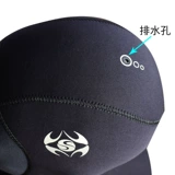 Мужской шлем, удерживающая тепло плавательная шапочка для снорклинга для плавания, износостойкие перчатки на липучке, зимний купальник, снаряжение, дайвинг, 5mm, увеличенная толщина