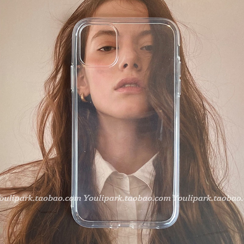 由里公园ins简约iphone13苹果手机壳17透明壳全包16promax硅胶17pro软p40防摔14新款17promax保护套16pro - 图2