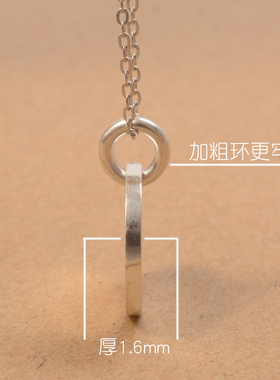 订做diyYSYH足银999情侣圆形刻字