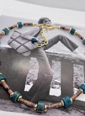 复古项链天然石高级感民族风