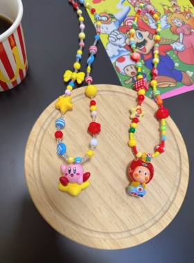 原创泡泡玛特星星人改娃可爱拉布布星之卡比可爱卡通多巴胺项链女