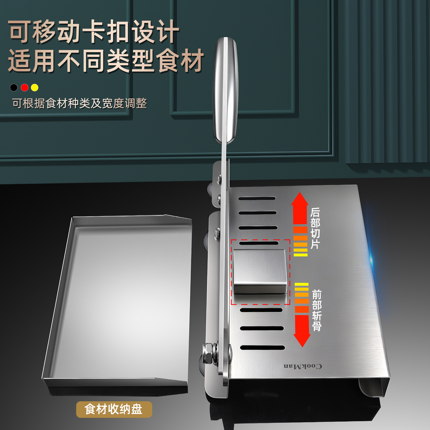 多功能铡刀家用小型不锈钢切骨机手动商用牛羊排骨切肉刀斩骨神器 - 图1