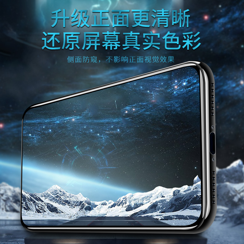 华硕Zenfone7防窥钢化膜全屏覆盖ASUSzenfone7pro防偷看隐私膜ZS670KS抗指纹保护隐私360度原装手机屏保贴膜 - 图3