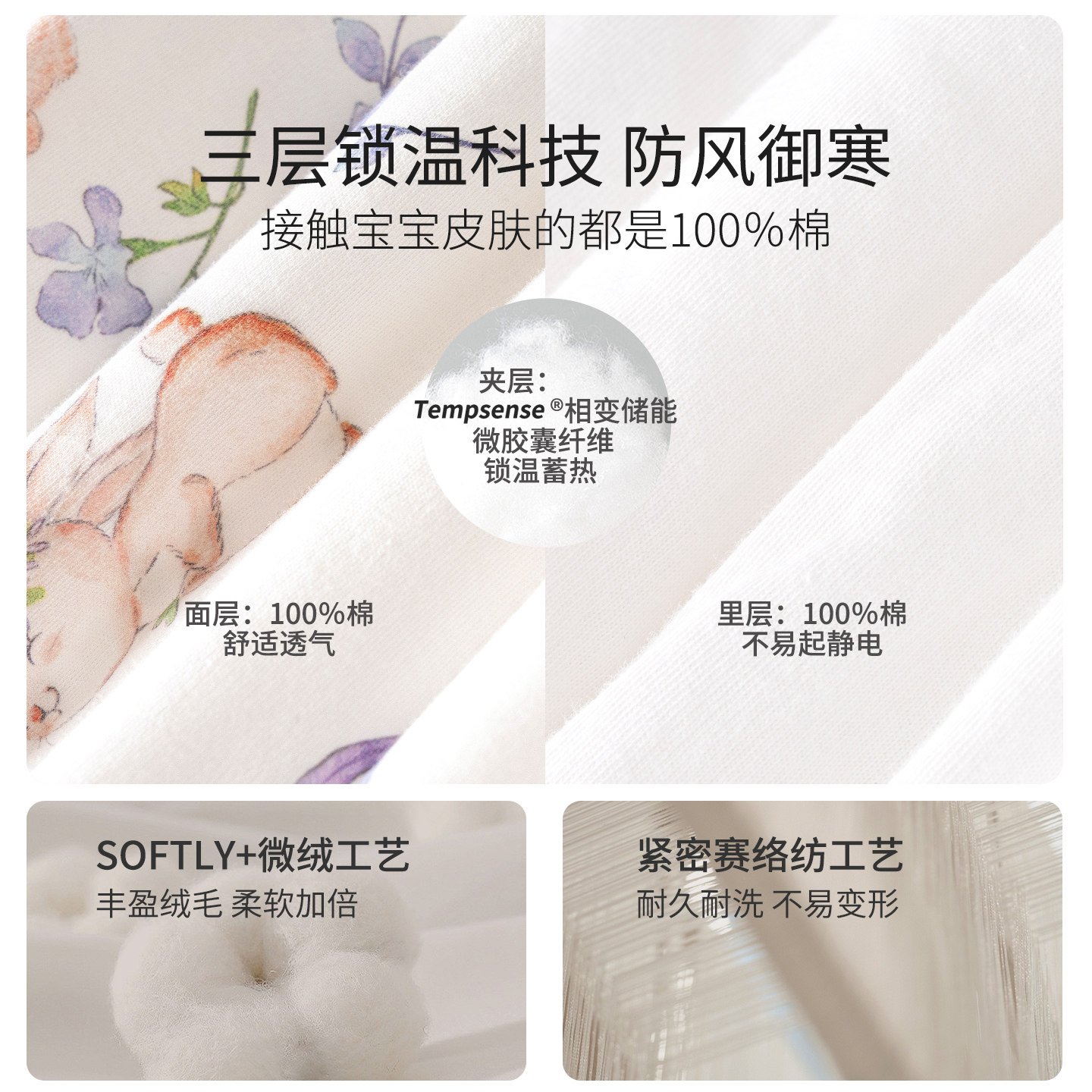 【恒温棉】婴儿连体衣棉服秋冬季夹棉新生儿宝宝衣服加厚保暖冬装,淘宝优惠券,粉丝福利购,淘宝优惠卷