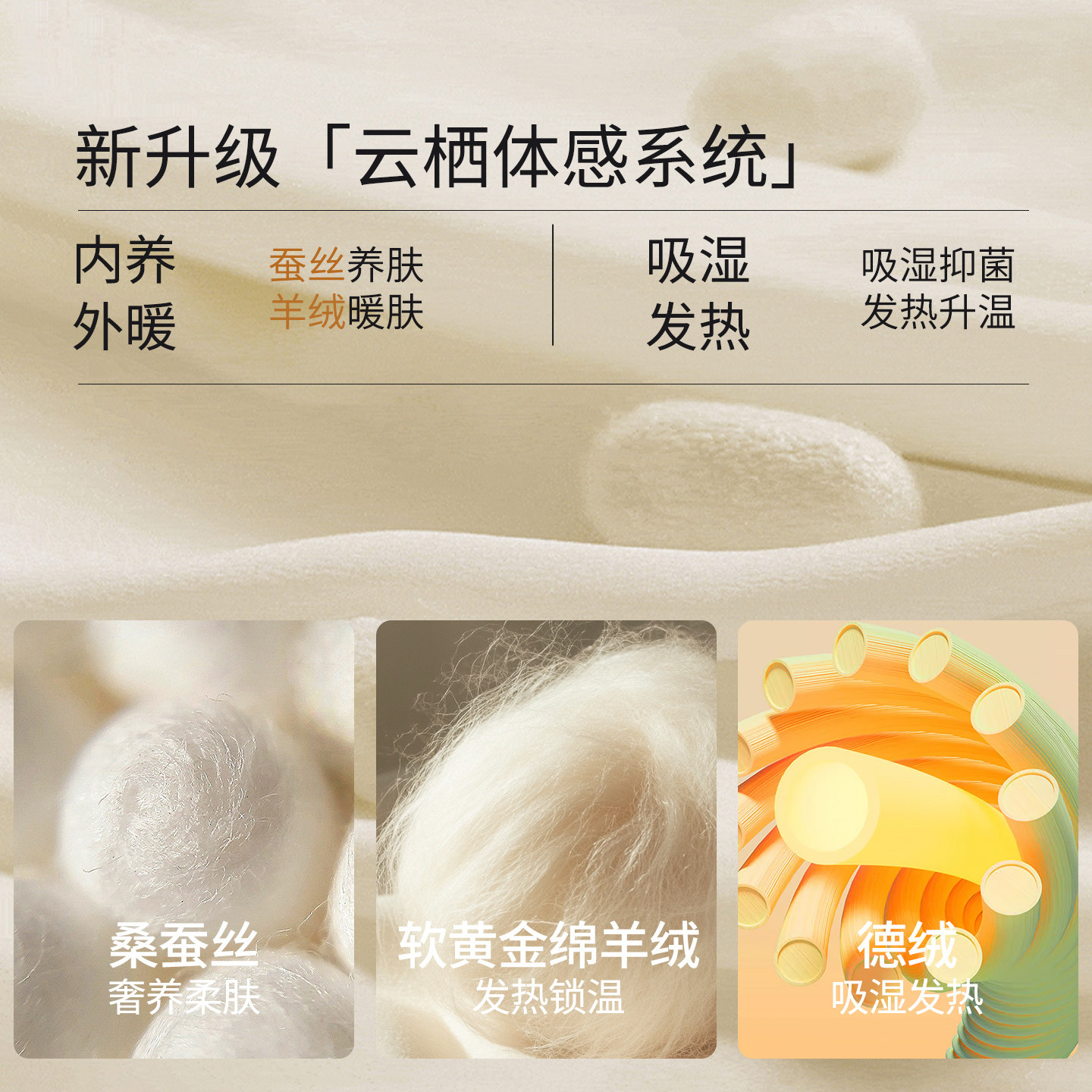 【云栖羊绒蚕丝】宝宝保暖内衣套装秋冬季婴儿秋衣秋裤打底两件套,淘宝优惠券,粉丝福利购,淘宝优惠卷