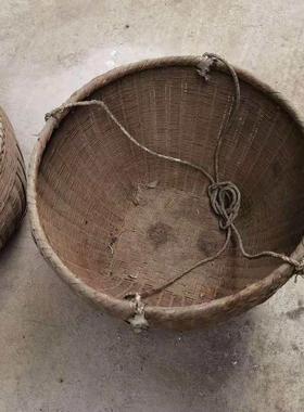 民俗老物件老农具旧箩筐竹筐竹篓农家院怀旧收藏影视道具装饰摆饰