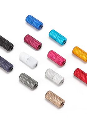 1 Pair Aluminum Capsules Lock Shoelaces Sneakers Buckle Meta
