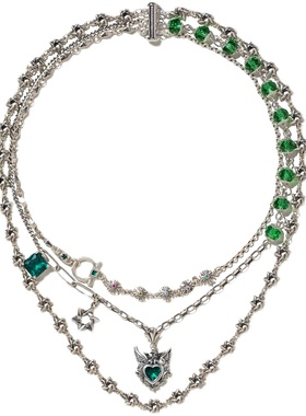 VOWOW幽灵公主S925纯银叠链项链