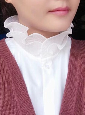 立领假衣领莎桐曼弹力布百搭