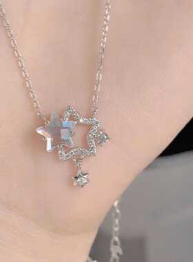 闪耀星星项链2025奢小众新款轻奢小众五角星高级锁骨链送闺蜜礼物