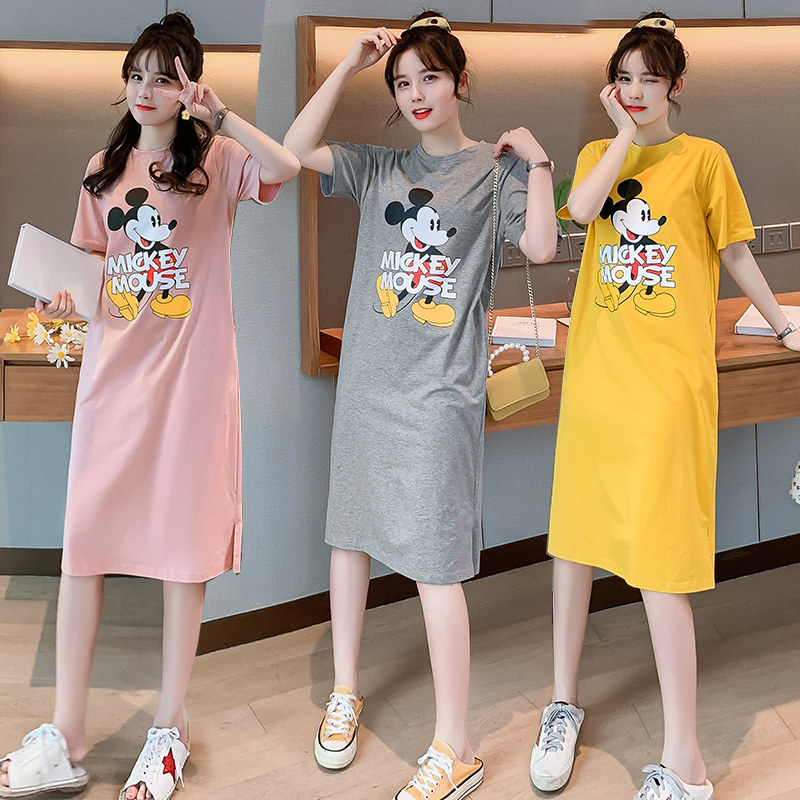 孕妇装夏装孕妇连衣裙时尚新款t恤 洛瑞妮连衣裙