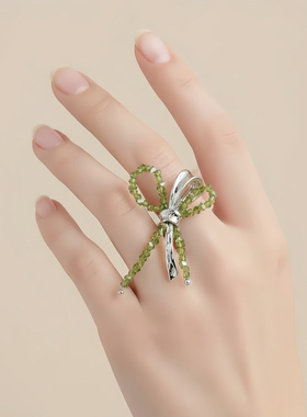 shes茜子女蝴蝶结个性戒指