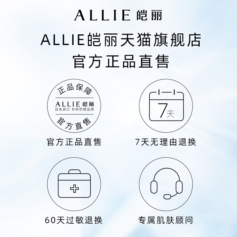 【李佳琦直播间美妆节20点开售】ALLIE皑丽水润倍护防晒霜40g*3 - 图2