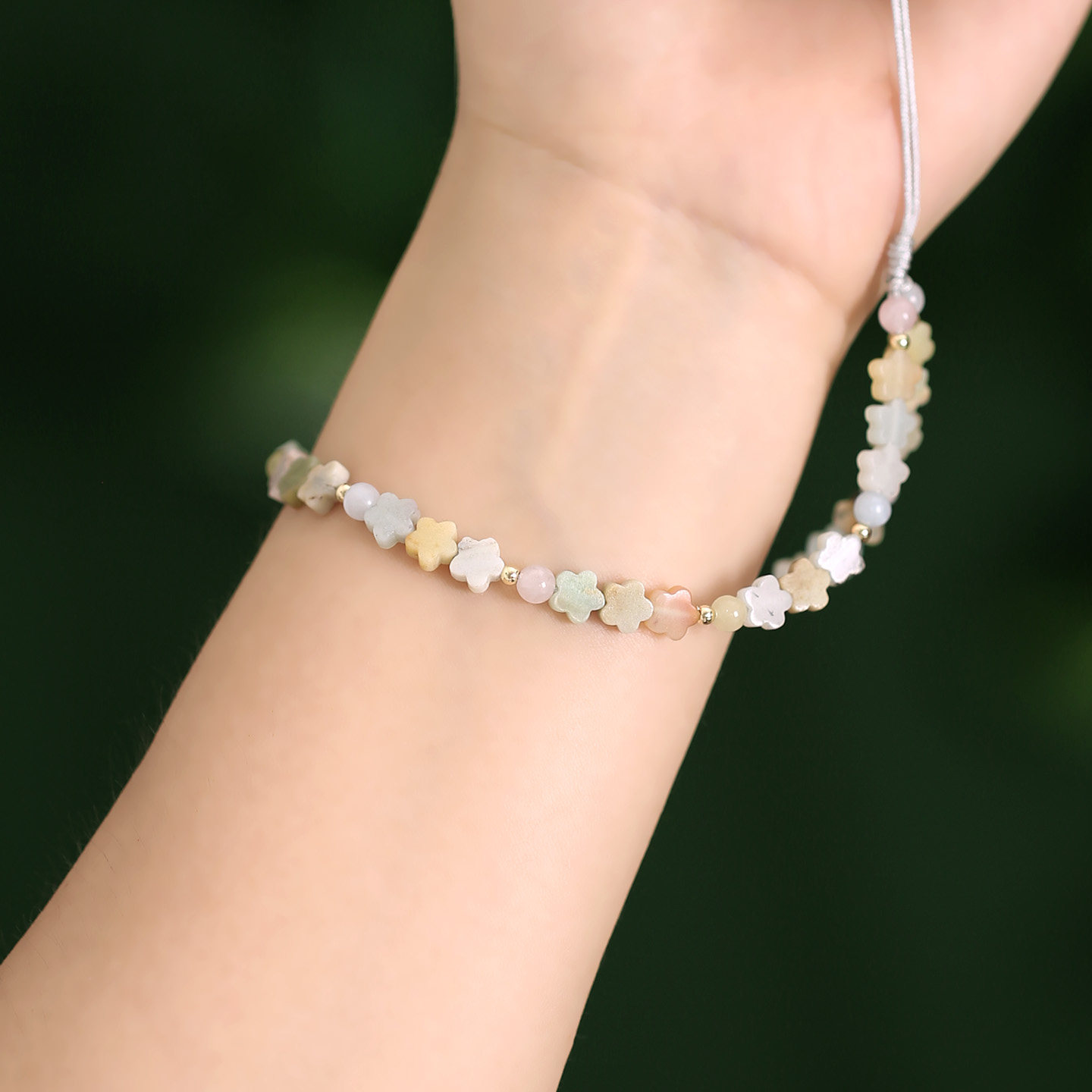 Amazon stone mobile phone chain lanyard pendant women's long keychain Chinese style ring wrist rope jade wristband anti-lost